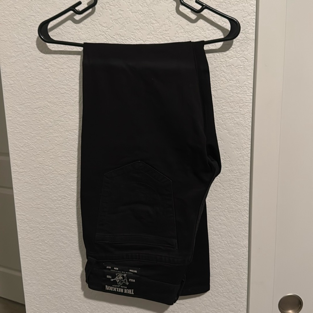 True Religión 32x32 black jeans.